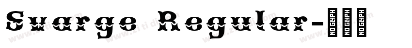 Svarge Regular字体转换